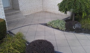 Polymer, decorative concrete decorative patio-concrete boarders-tiled patio